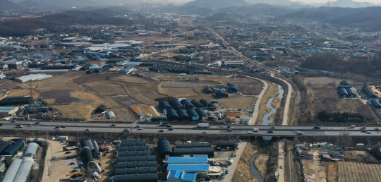 사진은 경기도 시흥시 과림동 및 광명시 노온사동 일대 모습. <연합뉴스>